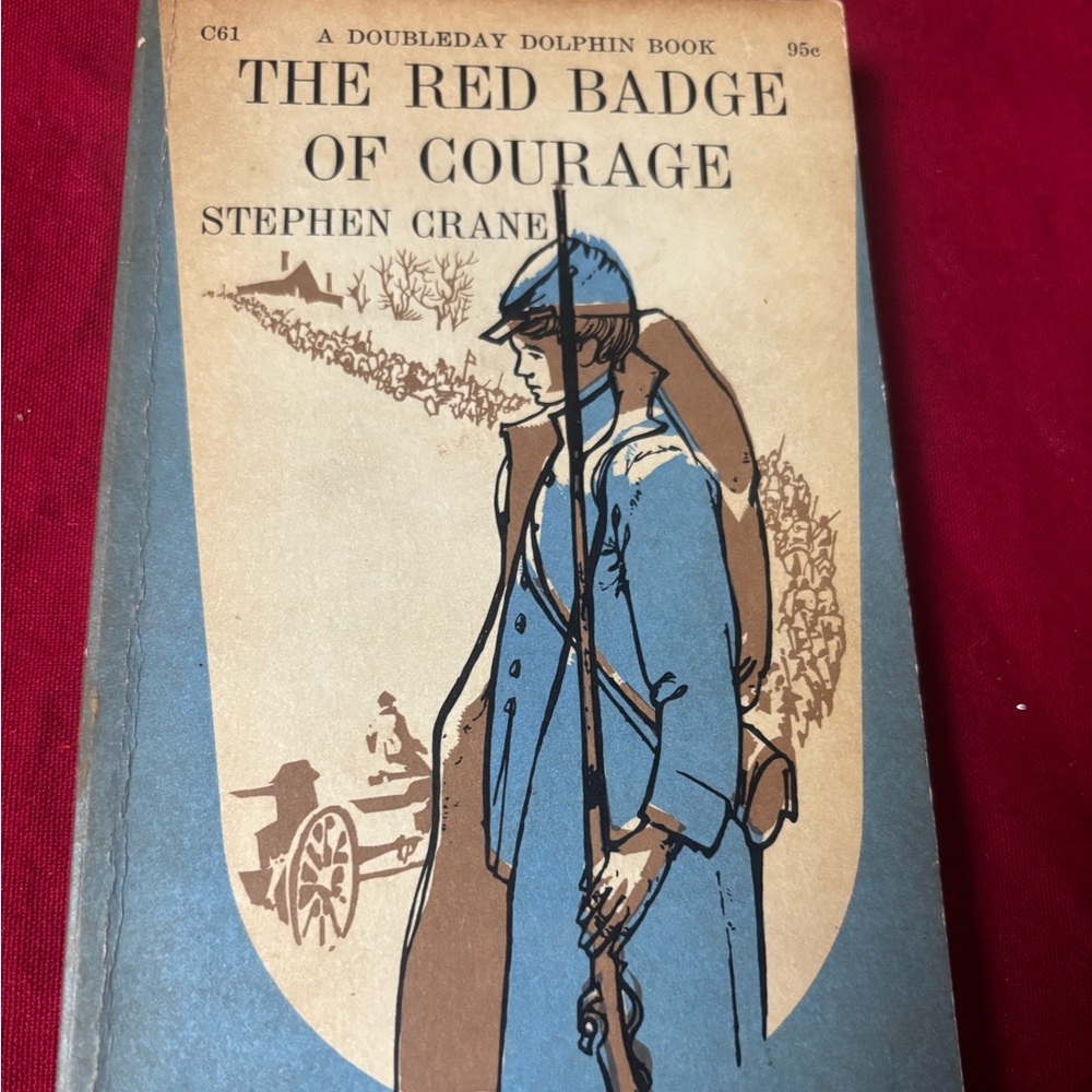 The red badge of Courage by Stephen Crane paperback rare /VTG
